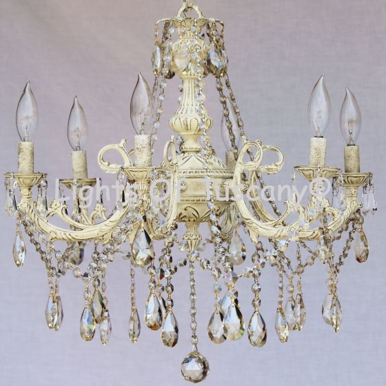 Solid brass candelabra crystal chandelier