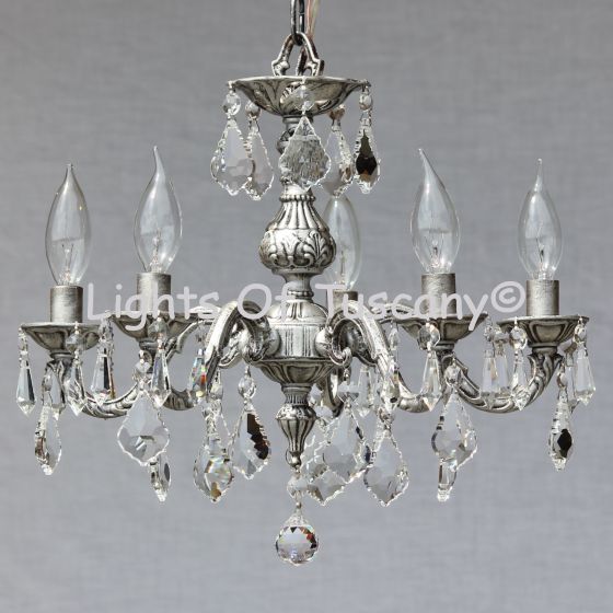 Solid brass candelabra crystal chandelier 