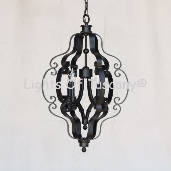 Traditional Iron Hanging Pendant, Traditional Style Hanging Pendant Light, Scrollwork Iron Hanging Pendant Light, Entryway Pendant Light, Heavy Duty Iron Hanging Light, Hanging Light, Spanish Style Hanging Pendant,  Pendant Light, Kitchen Island Hanging P
