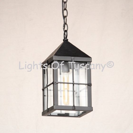 2004-1 Wrought Iron Spanish Colonial Hanging Lantern