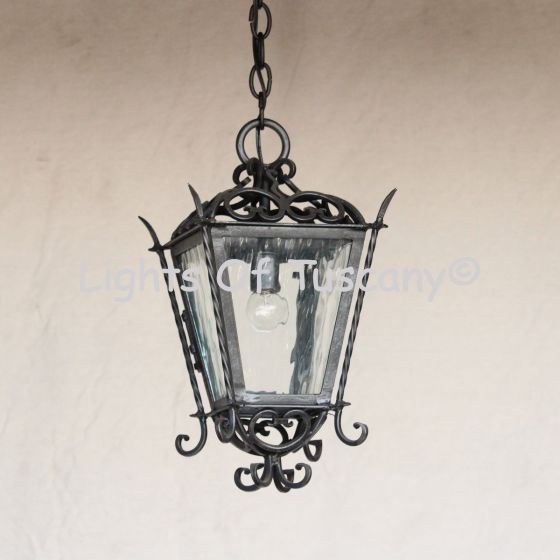 2031-1 Spanish Revival Style Wrought Iron Lantern