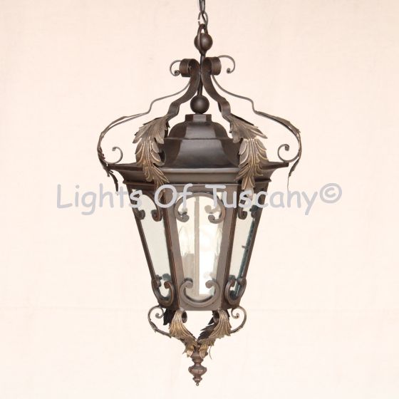 2072-3 Italian Tuscan Style Hanging Lantern