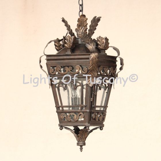 2076-4 Italian Tuscan Style Hanging Lantern