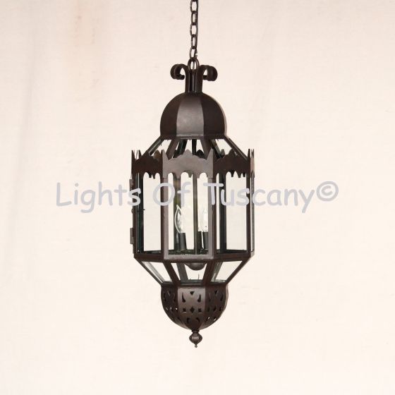 2080-3 Moroccan Spanish Moorish Style Hanging Lantern
