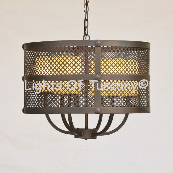 Contemporary Spanish Iron Chandelier