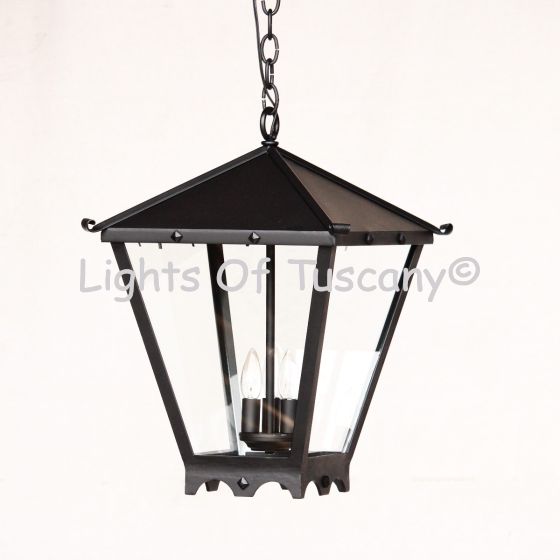 2126-6 Wrought Iron Contemporary Hanging Lantern