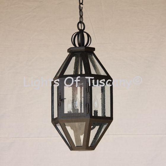 2150-3 Spanish/Mediterranean Iron Hanging Light