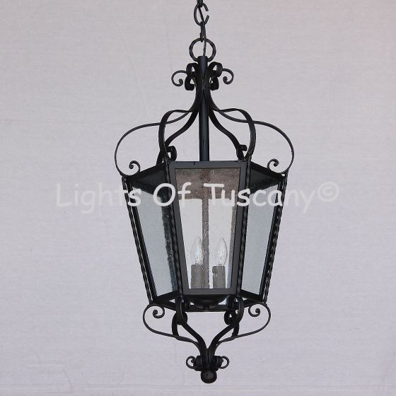 2175-3 Spanish/Mediterranean Style Iron Hanging Light