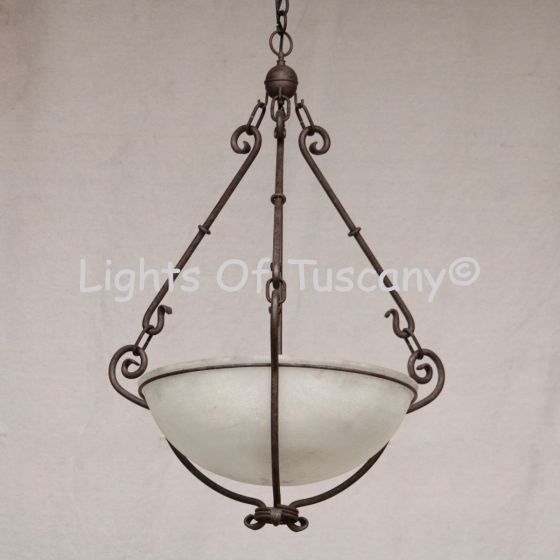 2446-6 Wrought Iron Country Italian Hanging Pendant