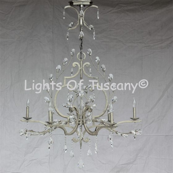 Country Italian /Tuscan Crystal Chandelier