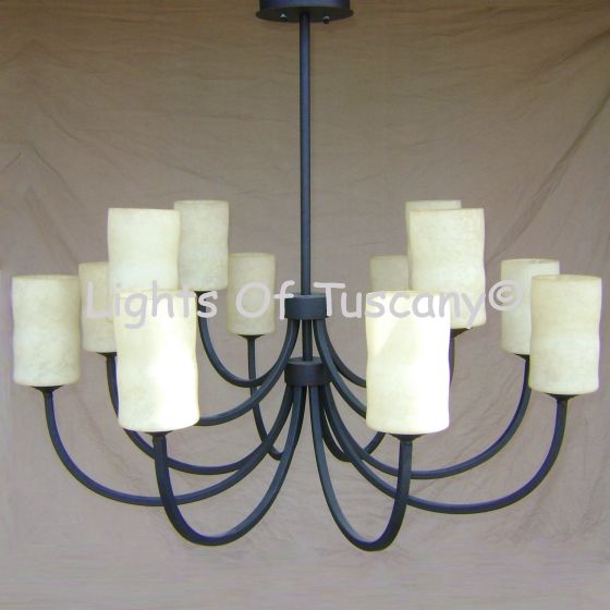 9245-12 French Country / Contemporary Style Chandelier
