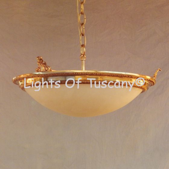 Flush Mount Real Alabaster