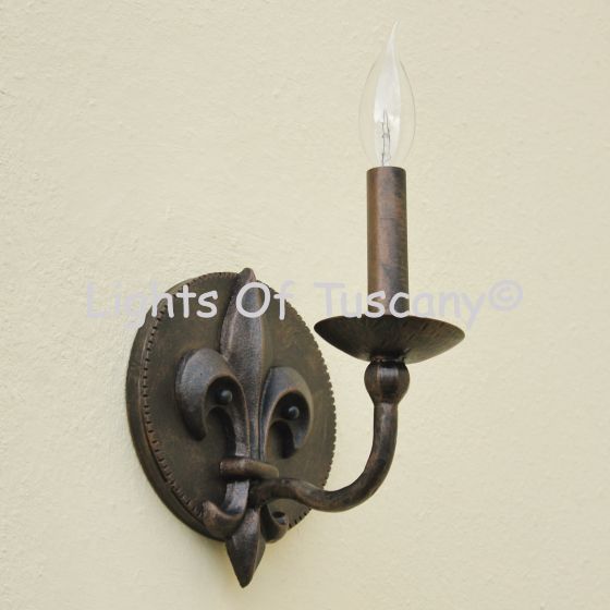 French Country Tuscan Style wall sconce