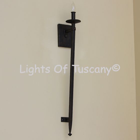 5022-1 Rustic Spanish Style Spear Torch Light