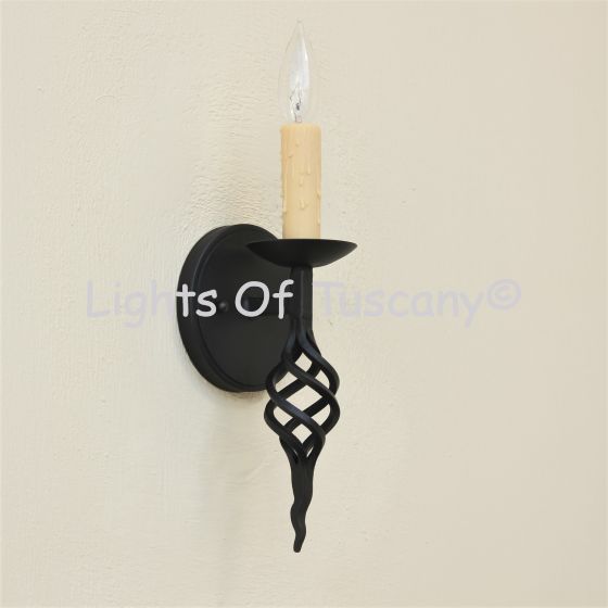 5075-1 Contemporary Wrought Iron Wall Light