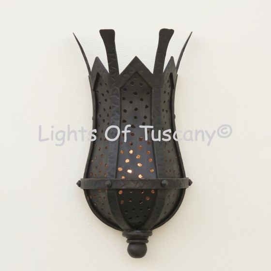 Rustic Gothic wall sconce
