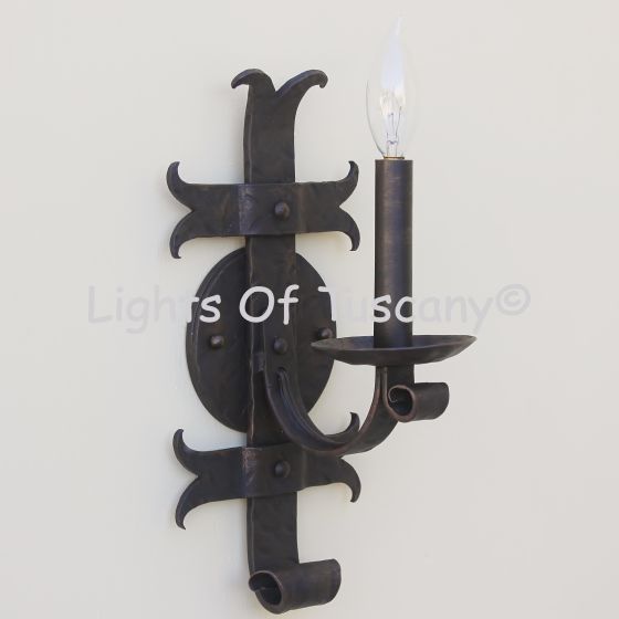 Spanish Revival Wall Sconce, Old World Wall Sconce, Castle Wall Sconce, Wall Light, Candle Wall Sconce