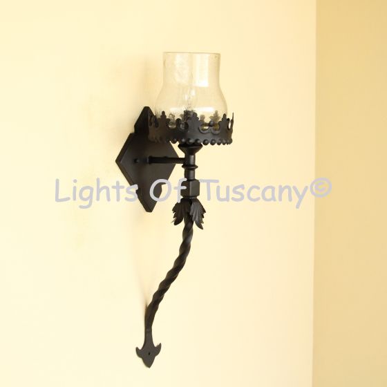 5243-1 Gothic Old World Revival Style Wrought Iron Light
