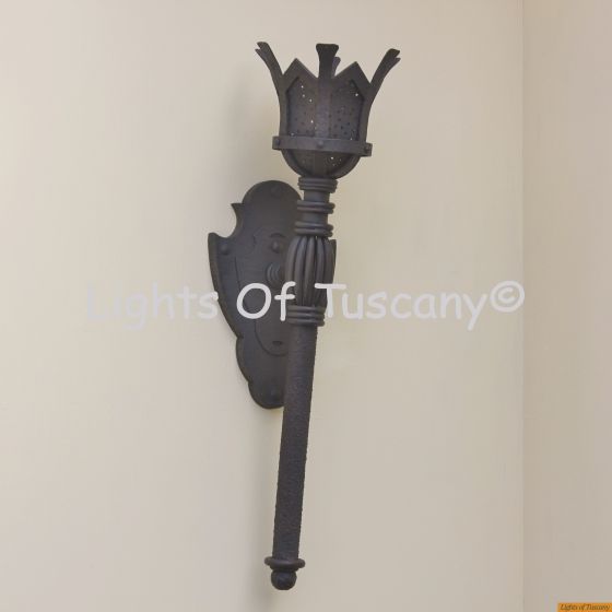 5247-1 OL  Gothic/Medieval Castle Outdoor Torch Light