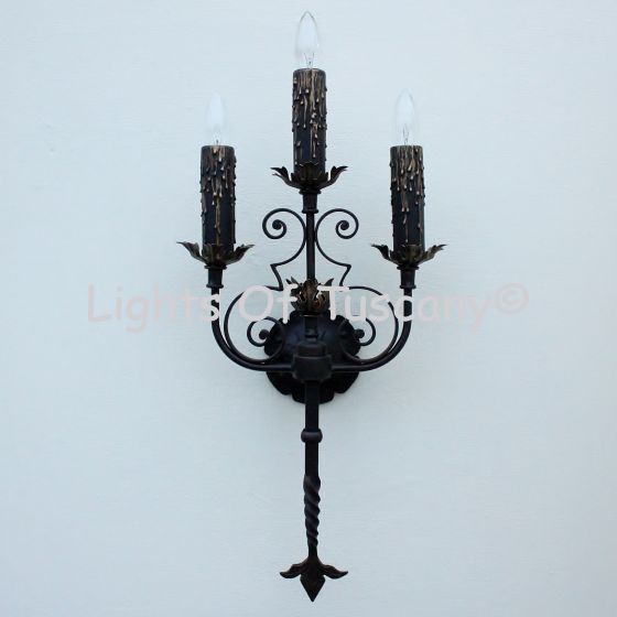 Tuscan wall sconce/Tuscan country french