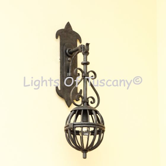 Medieval Style Iron Wall Light, Old World Wall Light, Exterior Lighting, Castle Style Wall Light, Vintage Style Wrought Iron Light, Outdoor Wall Light, Harry Potter Style Light, Game of Thrones Lighting, Set Decorative Lighting, Commercial Lighting, Custo