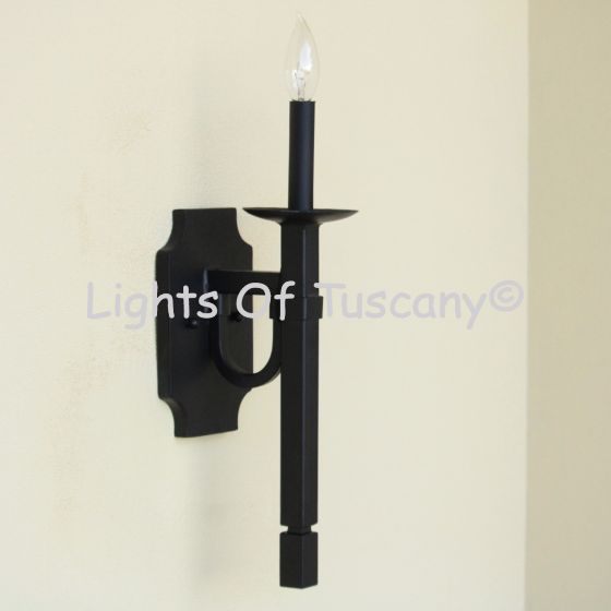 5271-1 Contemporary Style Wrought Iron Wall Sconce Light