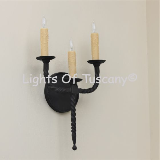 5278-3 Spanish Style Wrought Iron Wall Light