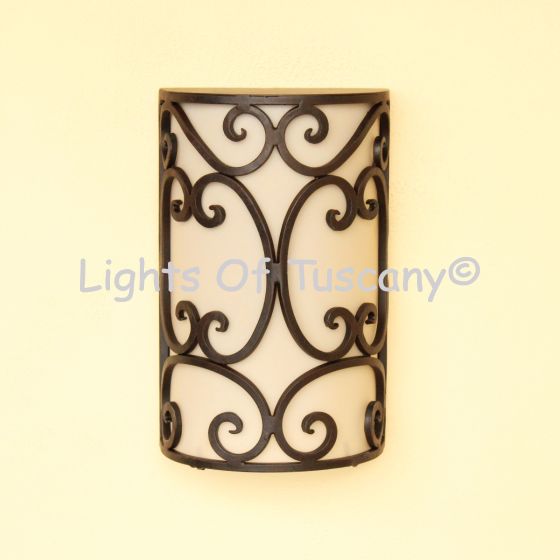 5300-1ACL Spanish Outdoor Iron Wall Sconce 