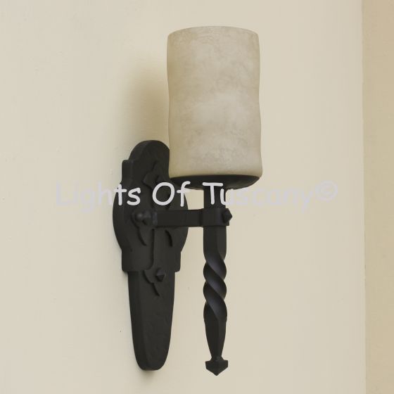 Spanish Revival Cross Style Wall Sconce Iron