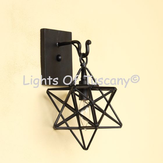 5340-1 Wrought Iron Contemporary Style Star Light
