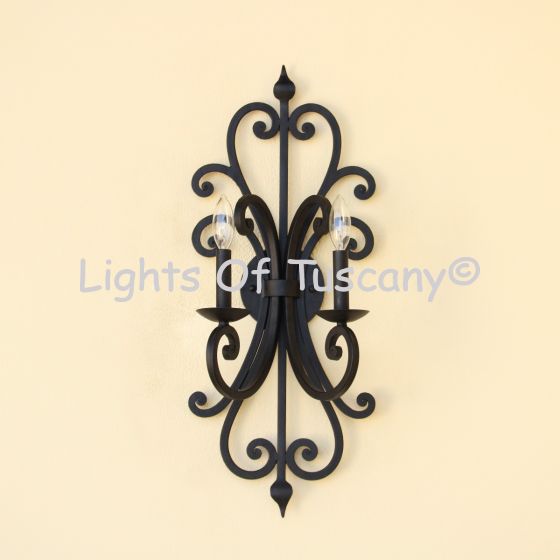 5391-1 Spanish Style Wrought Iron Wall Sconce