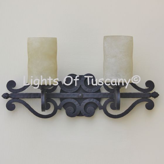 5511-2 Wrought Iron Tuscan Style Bath Light