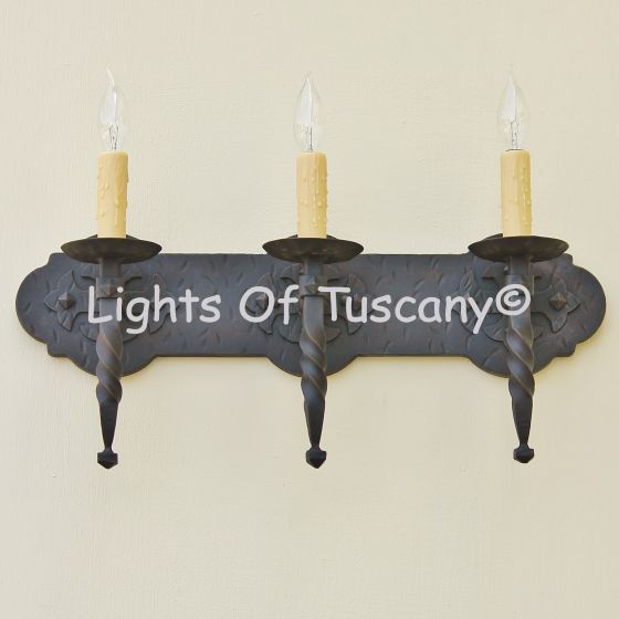 Spanish Bathroom Vanity Lights