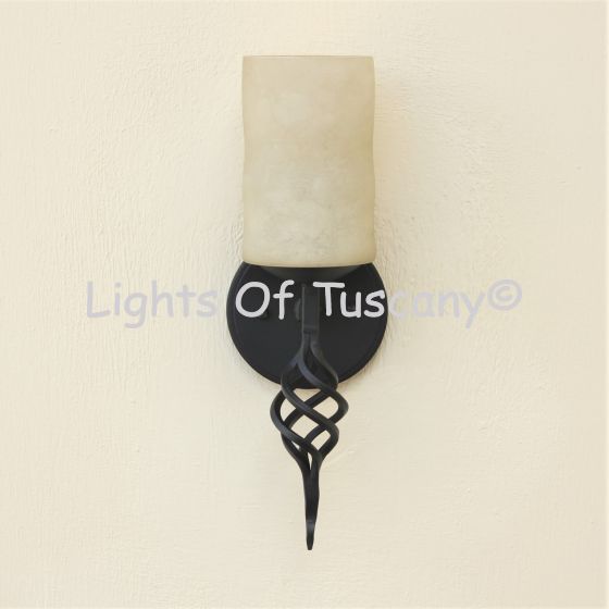 5076-1 Contemporary Wrought Iron Wall Light