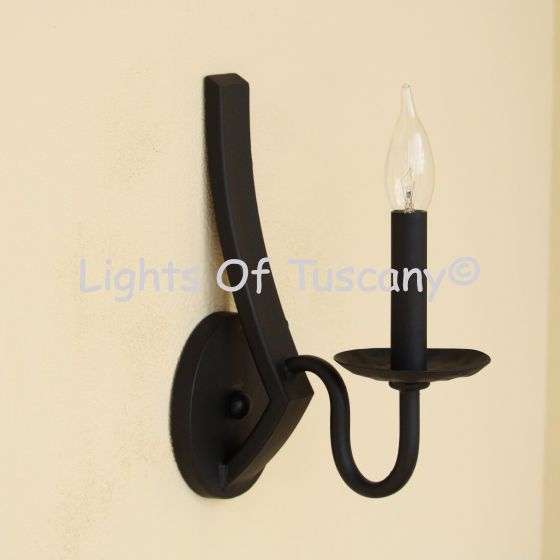 5916-1 Modern Contemporary Style Wrought Iron Candelabra Wall Light Sconce