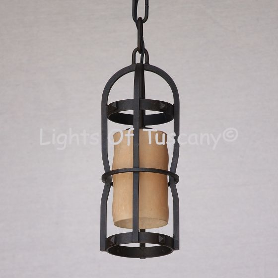 6117-1 Transitional Spanish Style Hanging Pendant Light