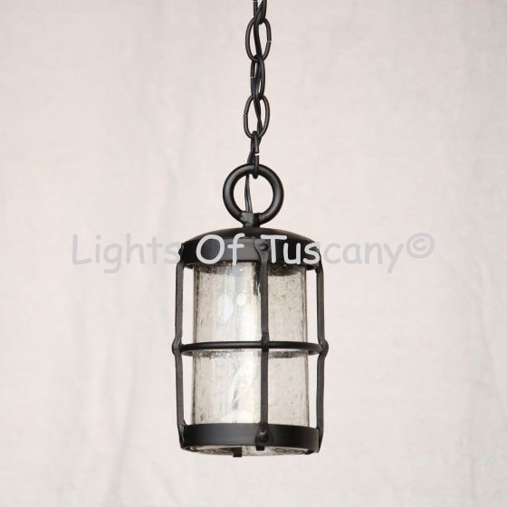 6160-1 Rustic Style Wrought Iron Pendant Light