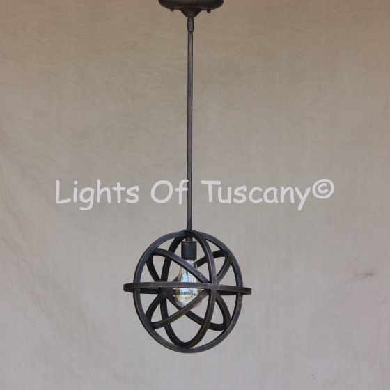 Contemporary mini pendant -Wrought Iron