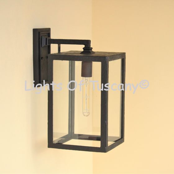 Contemporary outdoor light, rectangular outdoor light, modern outdoor light, coach light,  rustic light, farmhouse light, patio light, simple wall light, metal wall light, craftsman outdoor light