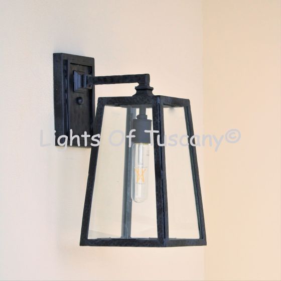 Rustic outdoor light, modern outdoor light, contemporary outdoor light, outdoor lantern, patio wall light