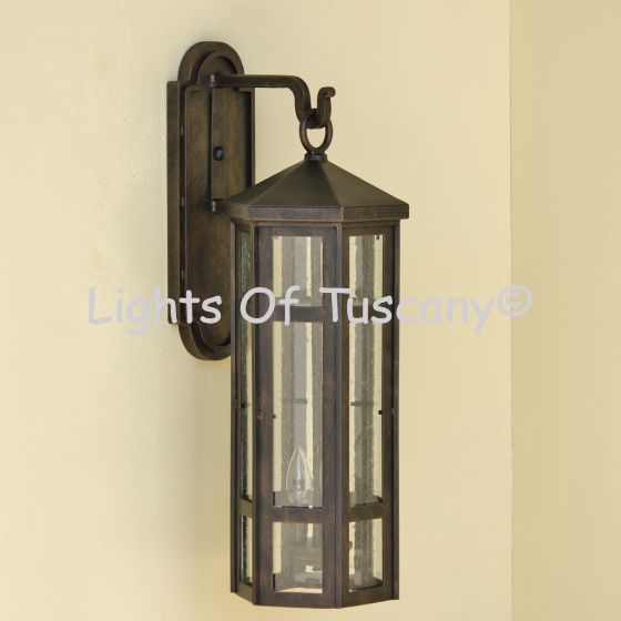 6982-1 Spanish-Contemporary Wrought Iron Outdoor Lighting Fixture 