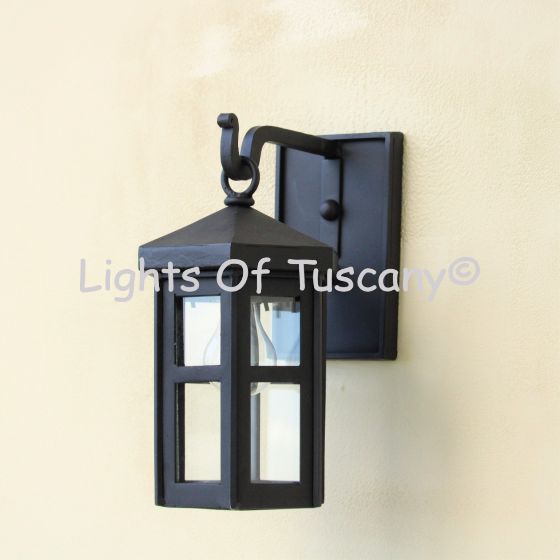 6984-1 Spanish-Contemporary Wrought Iron Outdoor Lighting Fixture