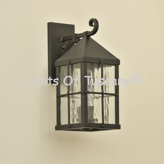7004-3 Spanish-Contemporary Wrought Iron Outdoor Lighting Fixture 