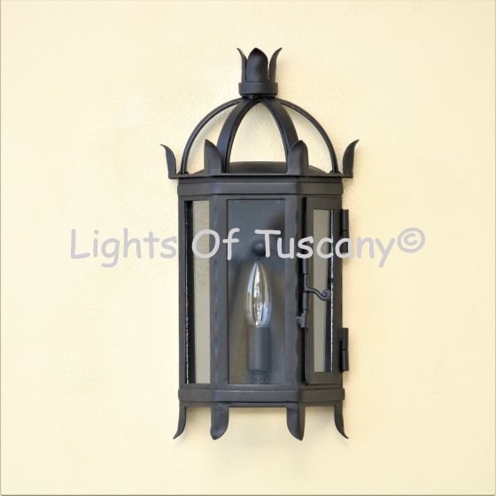7057-1 Spanish Contemporary Outdoor Pocket Wall Light
