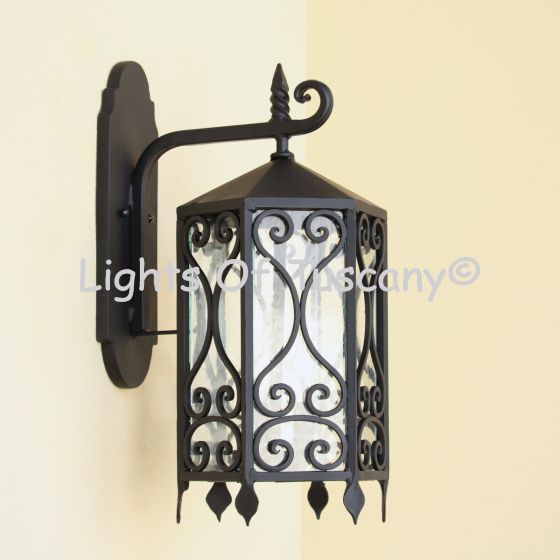 7061-3 Spanish Revival Style Outdoor Wall Lantern Light