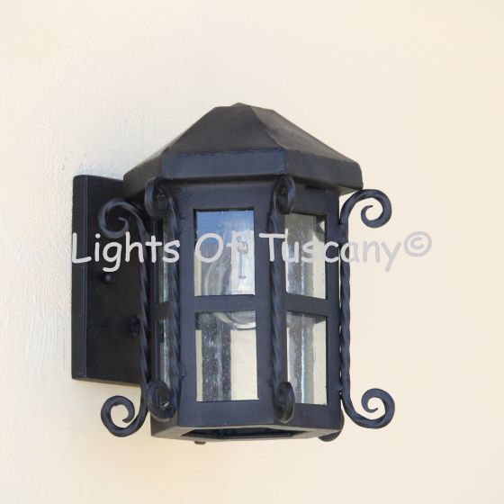 7097-1 Spanish Colonial Traditional Outdoor Iron Wall Light