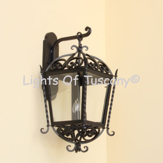 7133-3 Wrought Iron Outdoor Wall Light