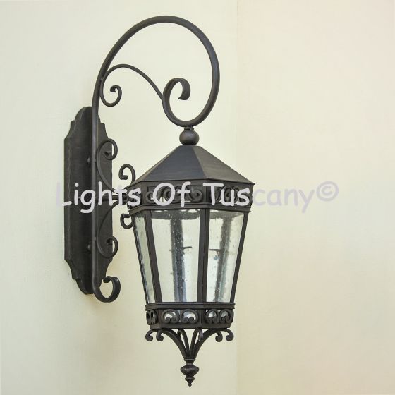 Spanish Style Wrought Iron Outdoor Wall Light