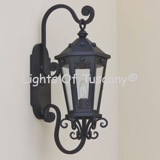 7172-1 Spanish Revival Iron Outdoor Wall Light