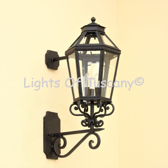 7225-3 Traditional Spanish Colonial Outdoor Wall Lantern Light